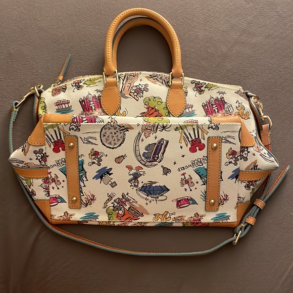 Disney Dooney & Bourke Disneyana Walt Disney Crossbody Satchel Bag RARE - Picture 3 of 8